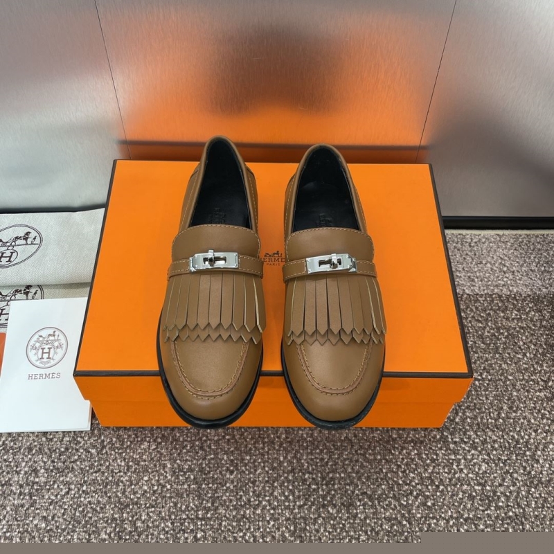 H**mes leather shoes